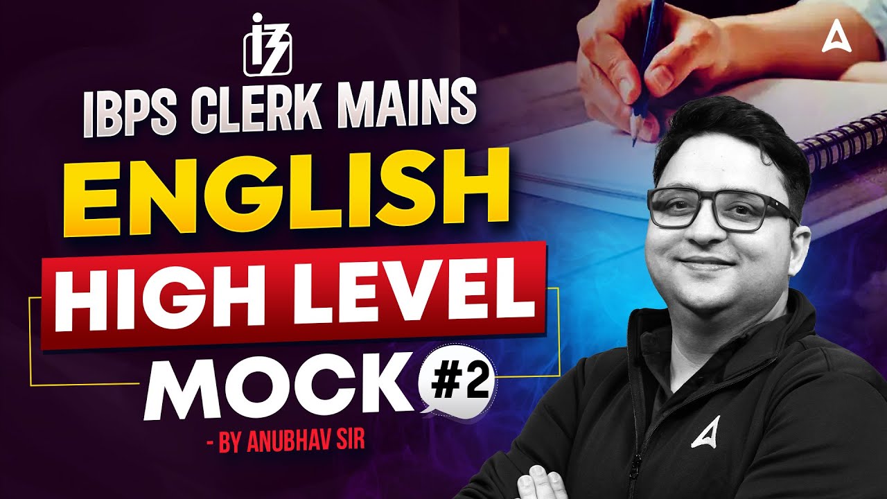 IBPS Clerk Mains English 2025 | English Mock Test Practice #2 | Most Expected Questions