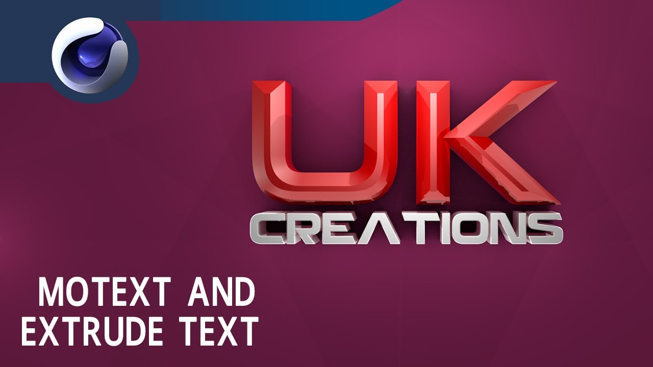 MoText And Extrude Text - Cinema 4D Tutorial