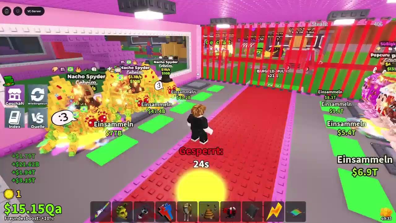 Steal a brainrot traden und pvp