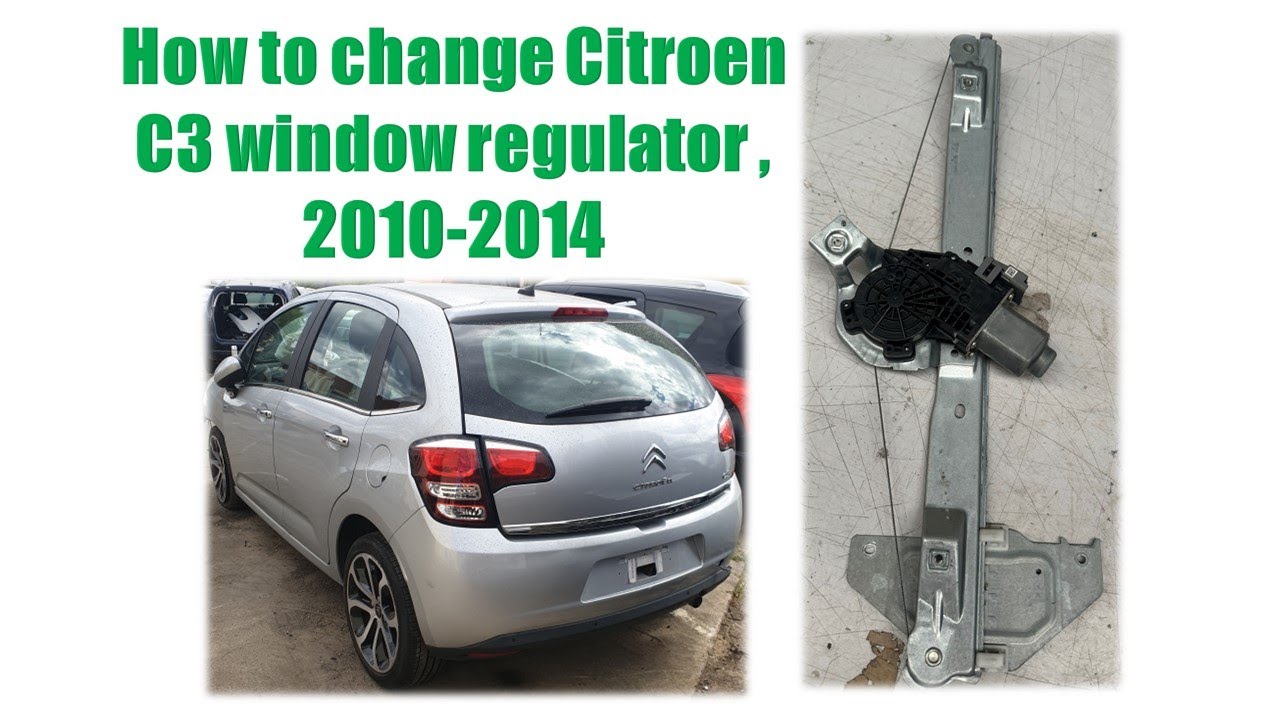 Как заменить стеклоподъемник Citroen C3, A5 2010-2014