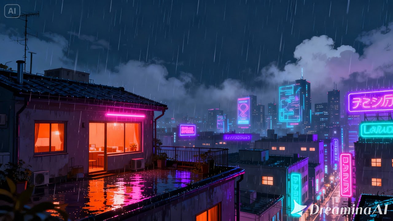 Tokyo Rainy Night 🌧️ Japanese Lofi | 深い集中 (Deep Focus)