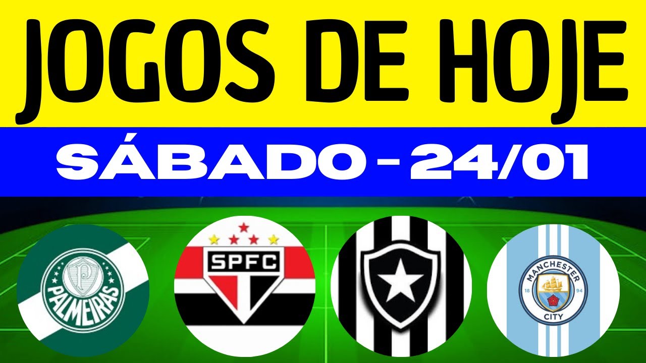 IMPERDÍVEL! JOGOS DE HOJE CAMPEONATOS PELO BRASIL! JOGOS DESTE SÁBADO 24/01/2026