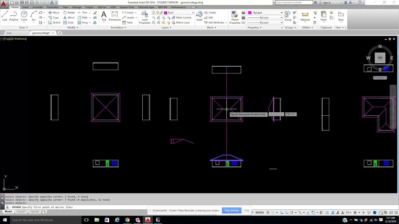 Roof hip elevations