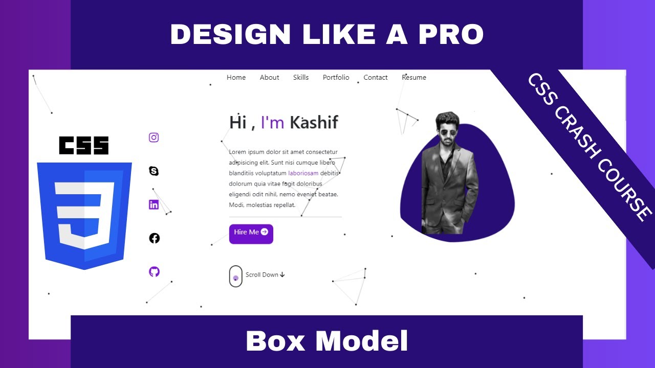 Box Model in CSS (Content, Padding , Border, and Margin) - CSS Urdu/Hindi Crash Course #5