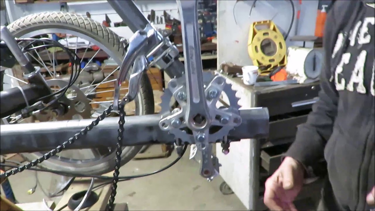 Home built 3 wheel trike recumbent bicycle tricycle