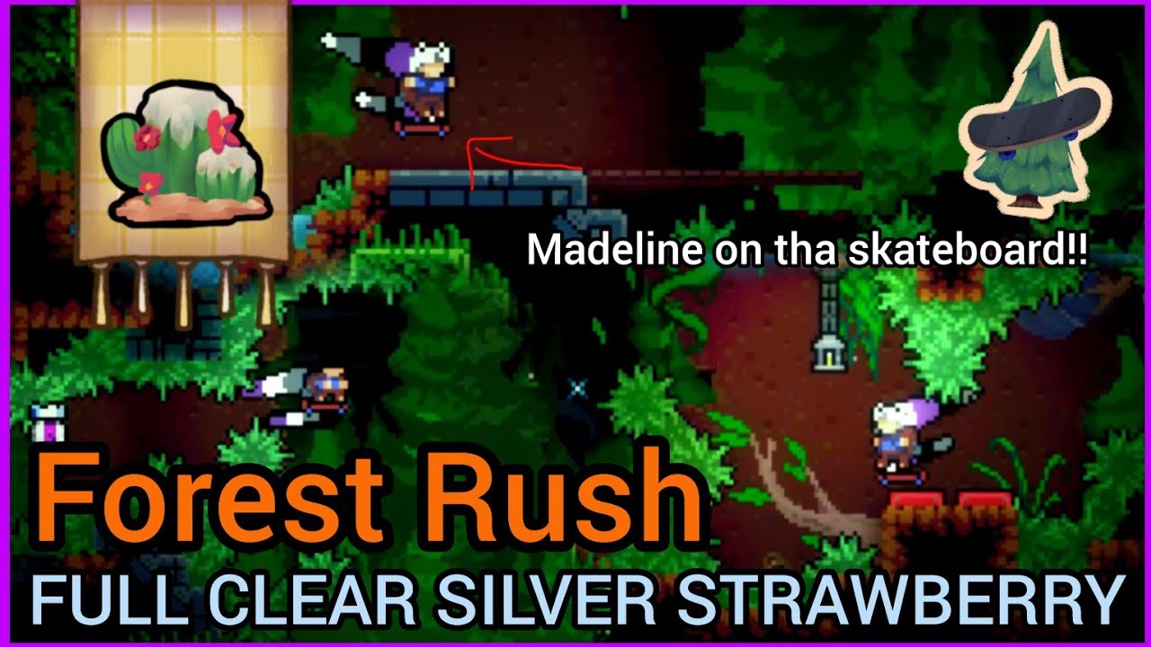 Forest Rush Full Clear Silver Strawberry | Strawberry Jam Advanced Lobby | Modded Celeste