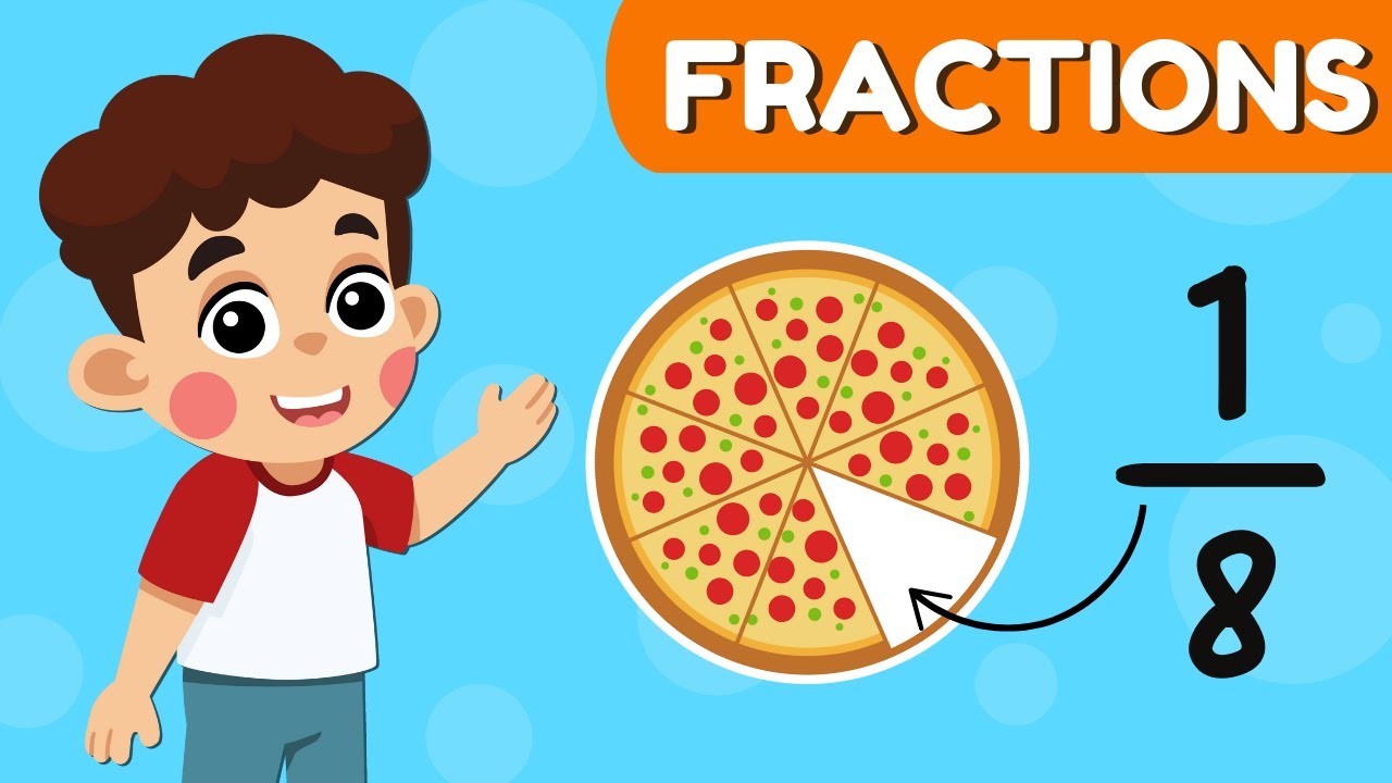 Kids Educational Videos | Kindergarten and Elementary ENGLISH Math | Learn Fractions !!! Fun Math!!