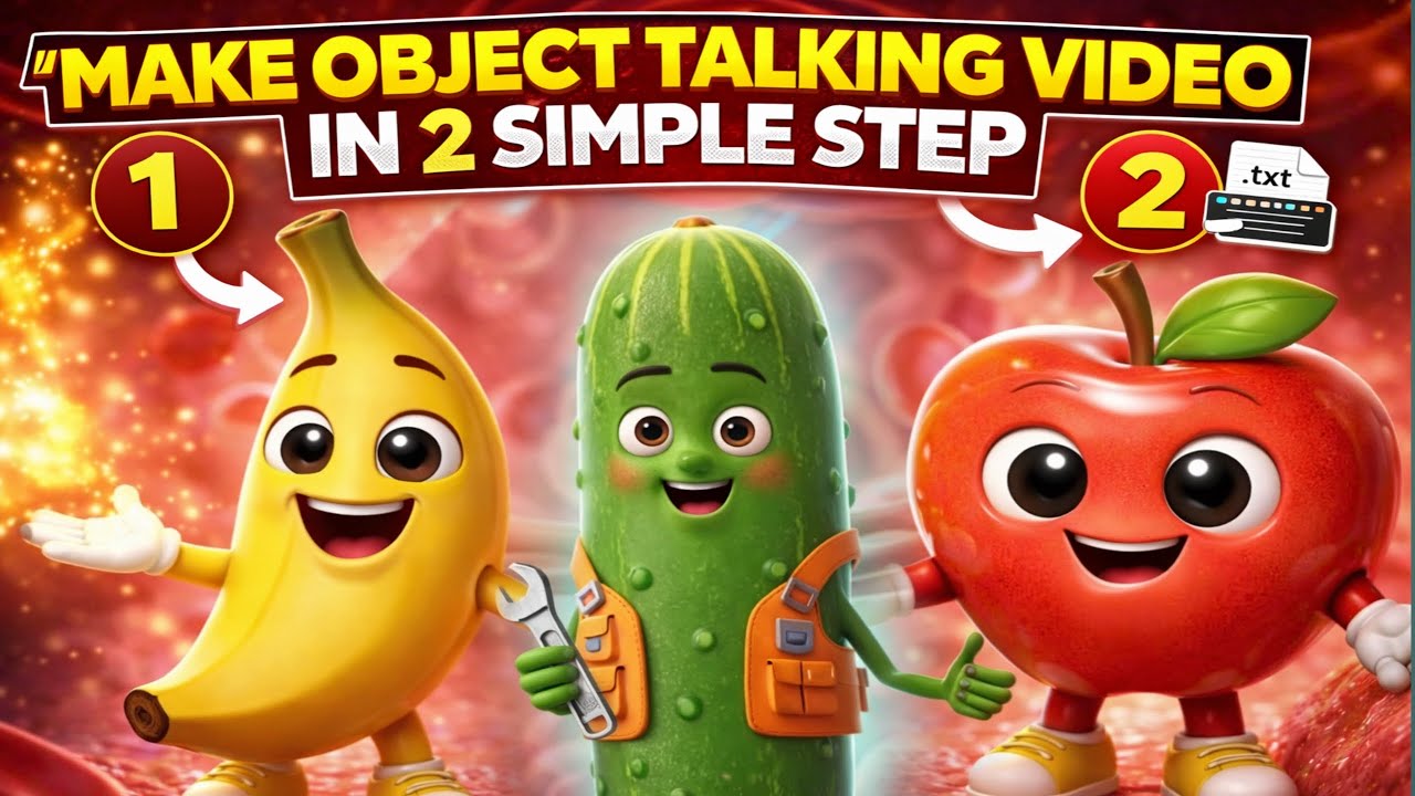 How to Make Viral Object Talking Videos | (Simple Steps)