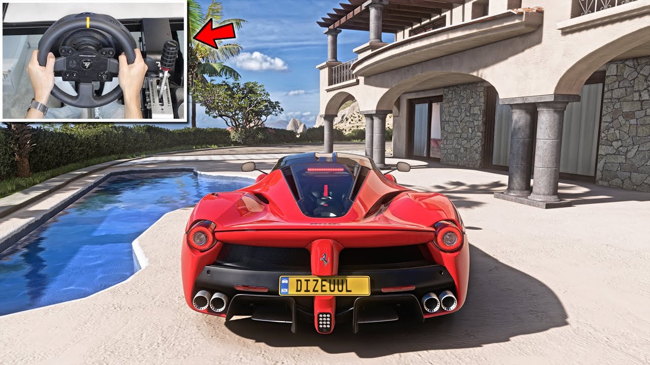 Forza Horizon 5 - Ferrari LaFerrari | Steering Wheel Gameplay [4K]