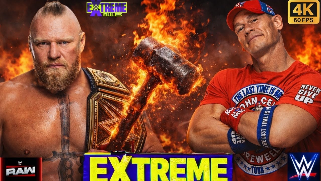 Полный матч - Брок Леснар против Джона Сины по правилам Extreme Rules #wwe #wwe2k25 #gaming #ps5 ...