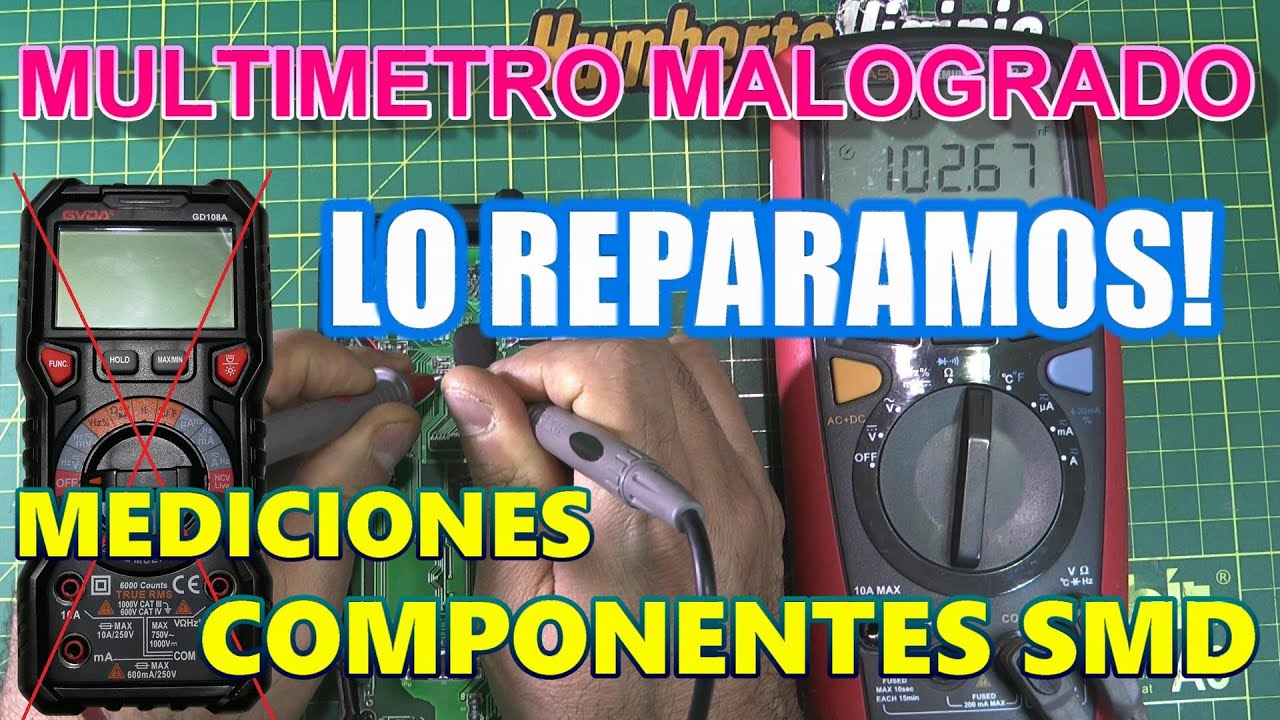 ✅ Como REPARAR un MULTIMETRO DIGITAL | MEJORES PRACTICAS en la MEDICION TECNICA de COMPONENTES SMD