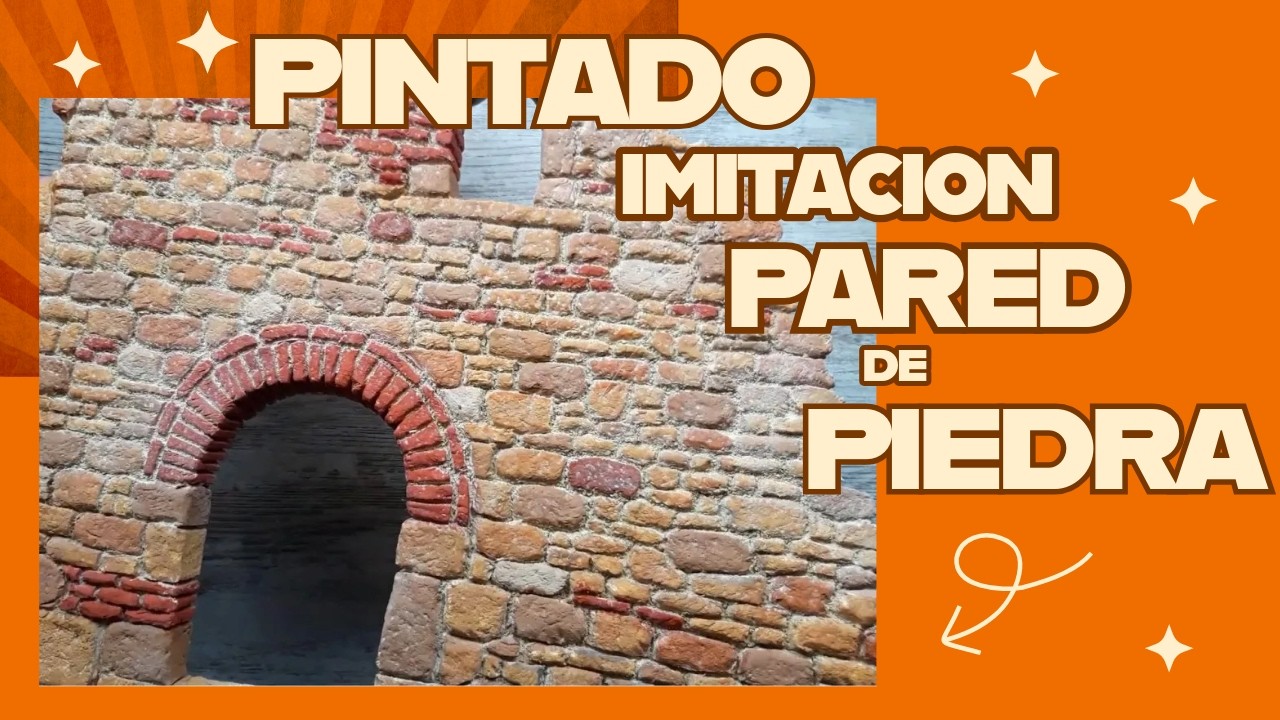 Tutoriales Belenes - Pintado Pared de Piedra BELEN
