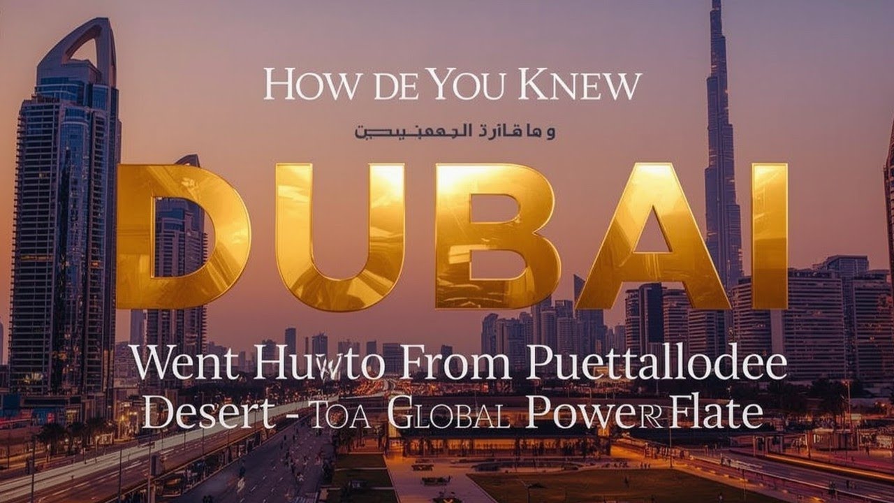 How Dubai Went from Desert to Global Powerhouse 🌆 | Secrets You Never Knew!