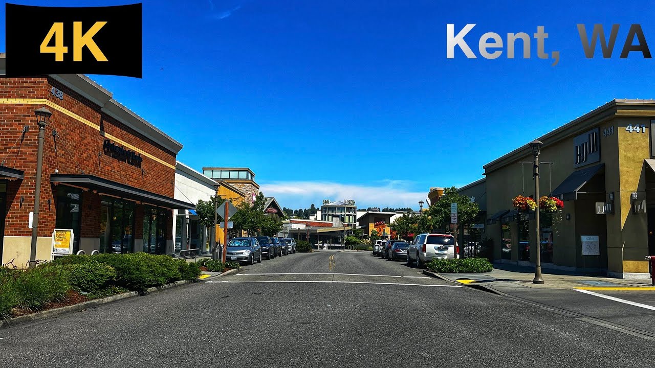 Downtown Kent, WA Driving Tour in Summer 2023.