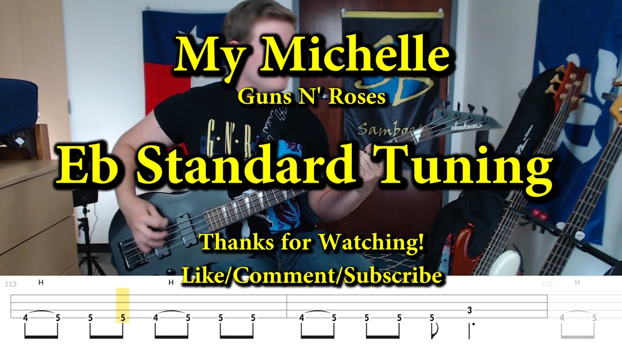 My Michelle - Guns N' Roses (Bass Cover with Tabs)