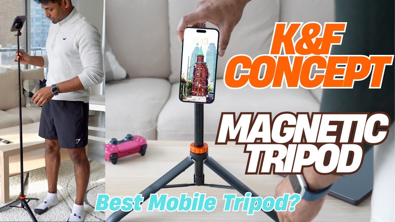 Best Mobile Tripod - K&F concept Magnetic Tripod for phones #tripod #iPhone #vlogging #travel #gym