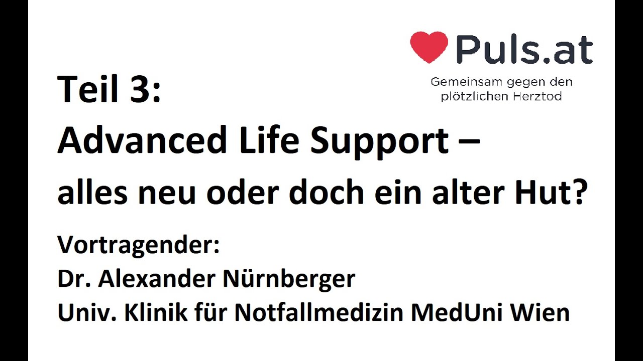 PULS: ERC Leitlinien 2021 / ERC Guidelines 2021 - Teil 3 - Advanced Life Support