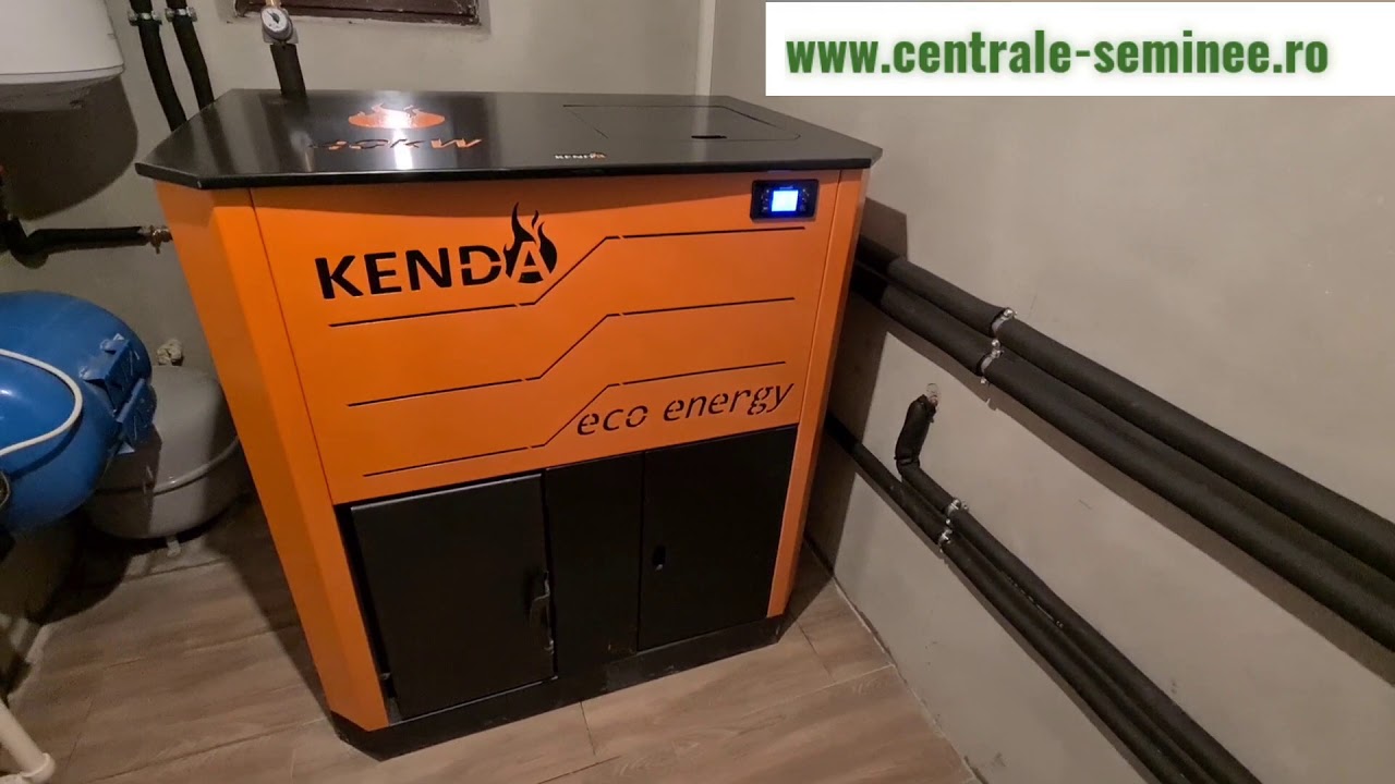 Centrala pe peleti Kenda Ecoenergy 40 kw - Cos inox izolat - Montaj profi - Centrale peleti