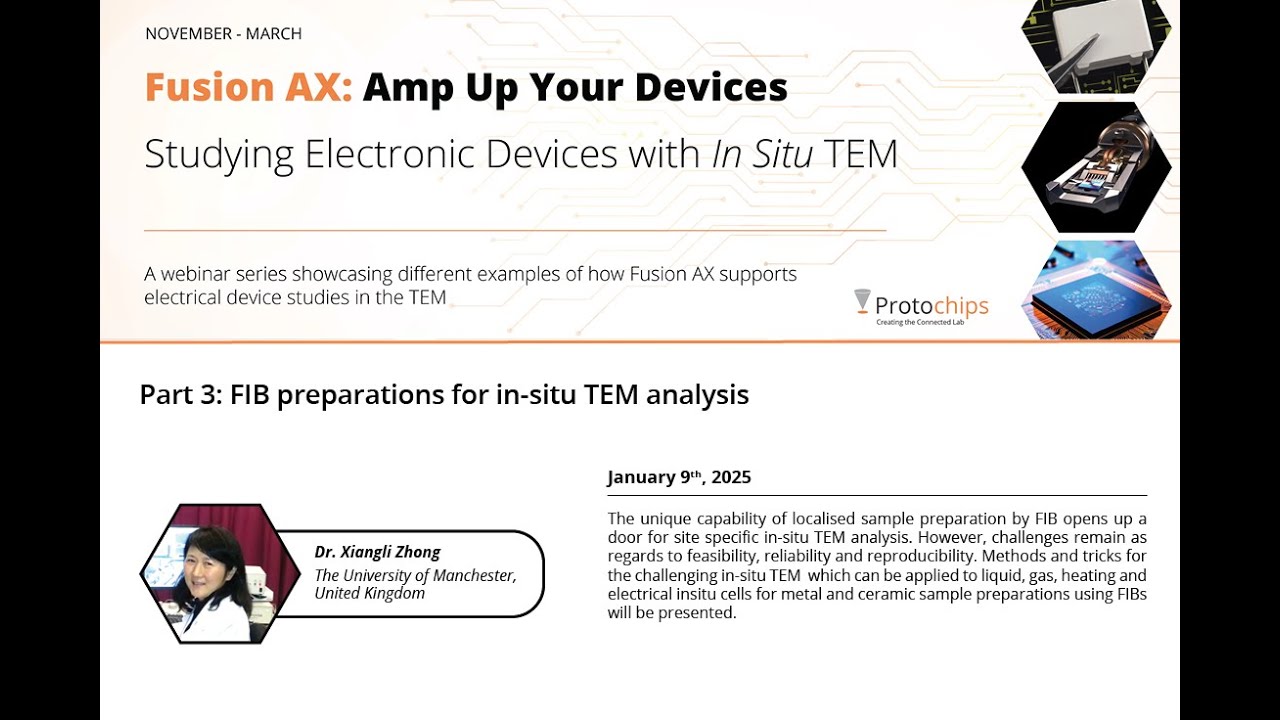 Part 3: Fusion AX - Amp Up Your Devices, FIB Preparations for In Situ TEM Analysis