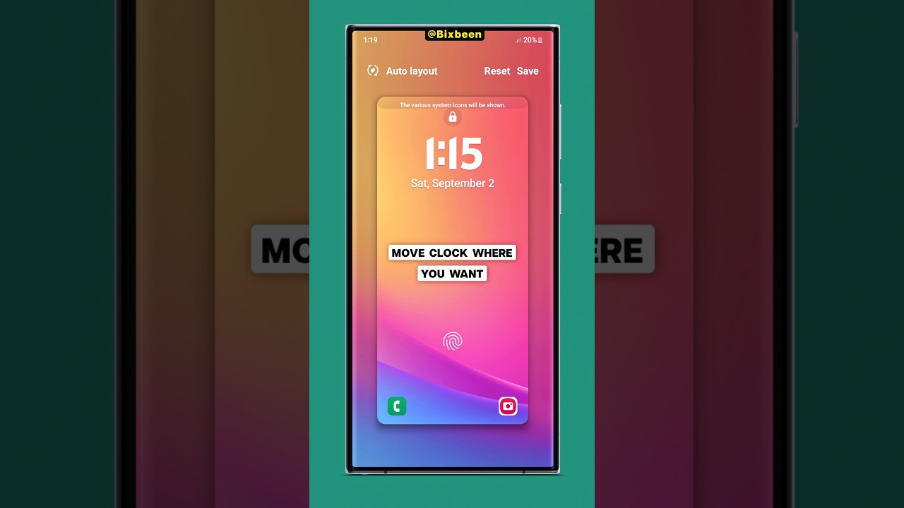 One UI 6 Feature already on good lock | reposition lock screen clock