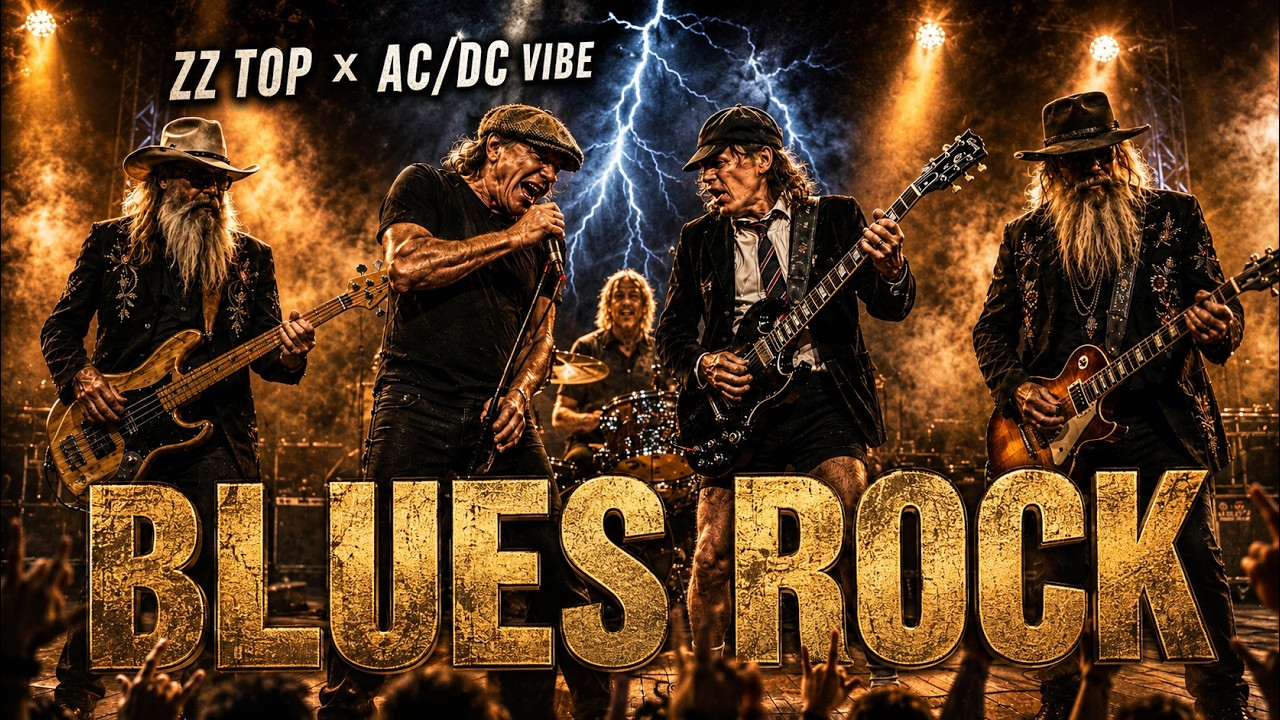 ZZ Top, SRV & AC/DC Inspired &ndash; Blacktop Thunder Blues Rock, Heavy Guitar & Raspy Vocals
