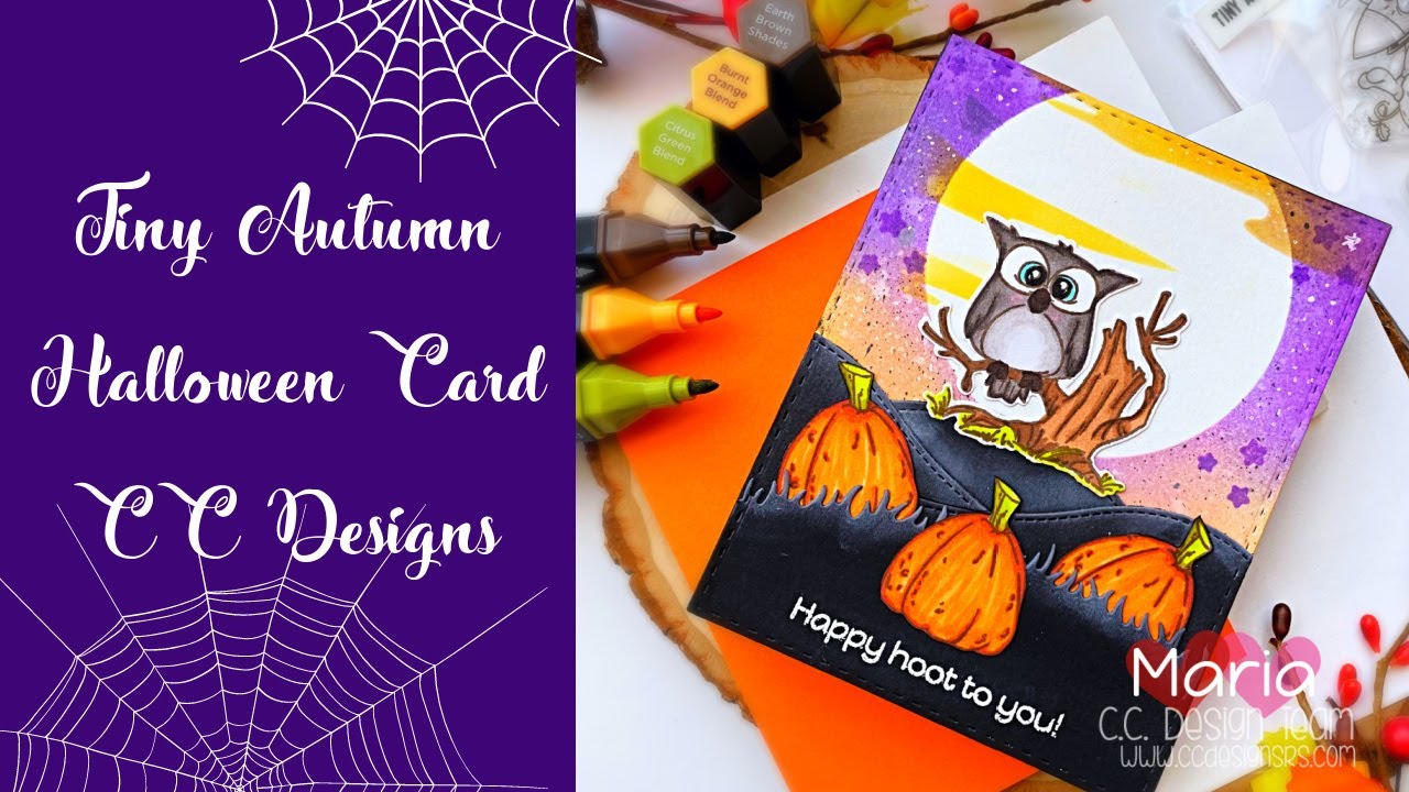 Tiny Autumn Halloween Card | CC Designs September Release