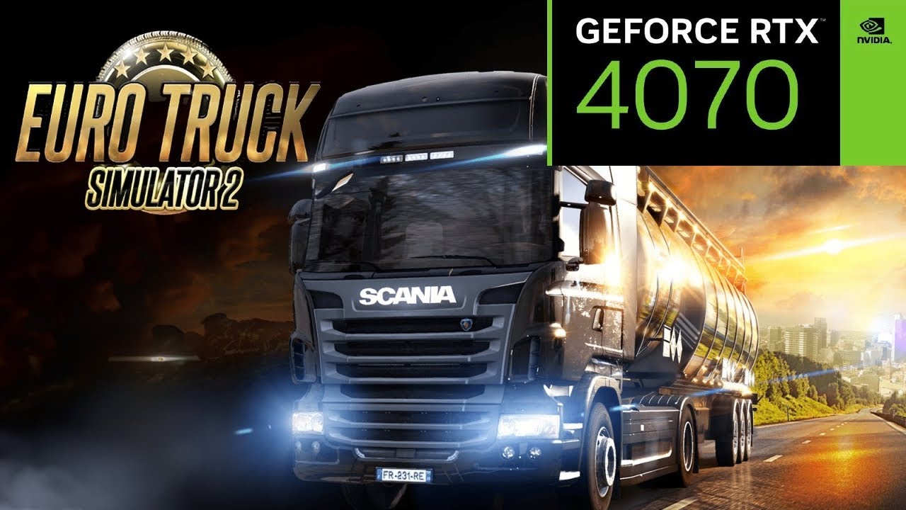 Euro Truck Simulator 2 - RTX 4070 - Escalado al 400% - 1080p