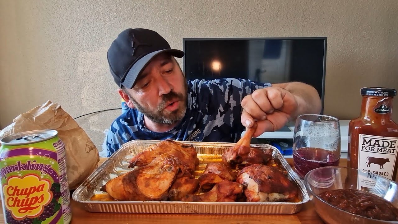 Hähnchen-Grillpfanne aus dem Ofen & BBQ Smoked Pfeffer Soße