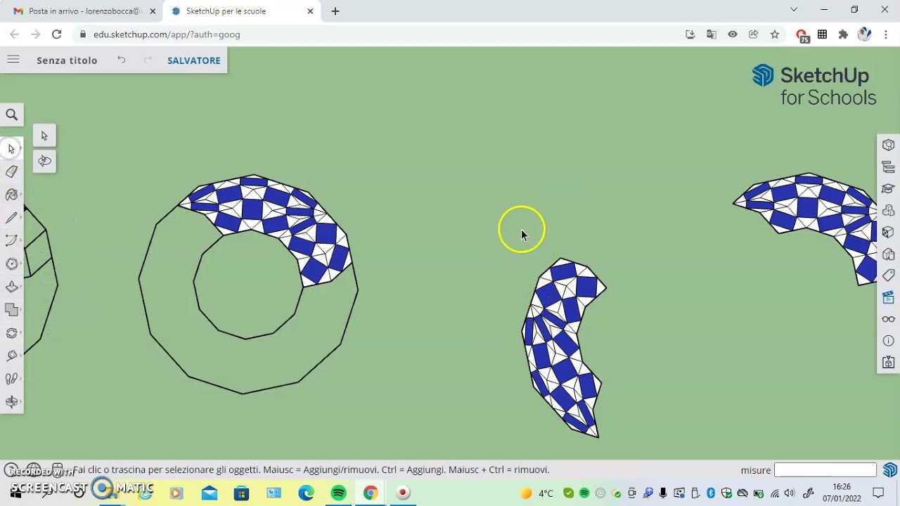 Logo Tokyo 2020 con Sketchup for Schools