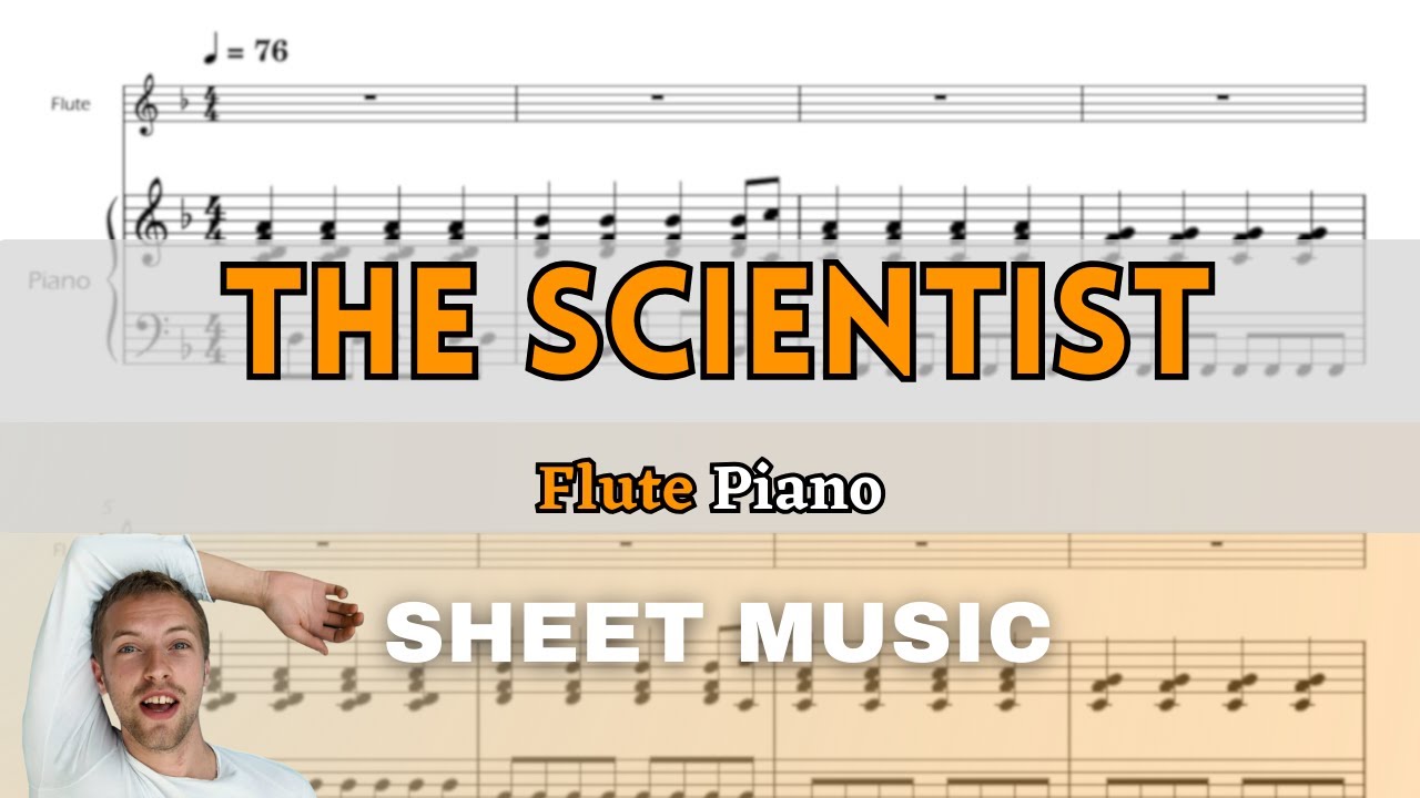 Coldplay - The Scientist | Flute and Piano (Sheet Music/Full Score)