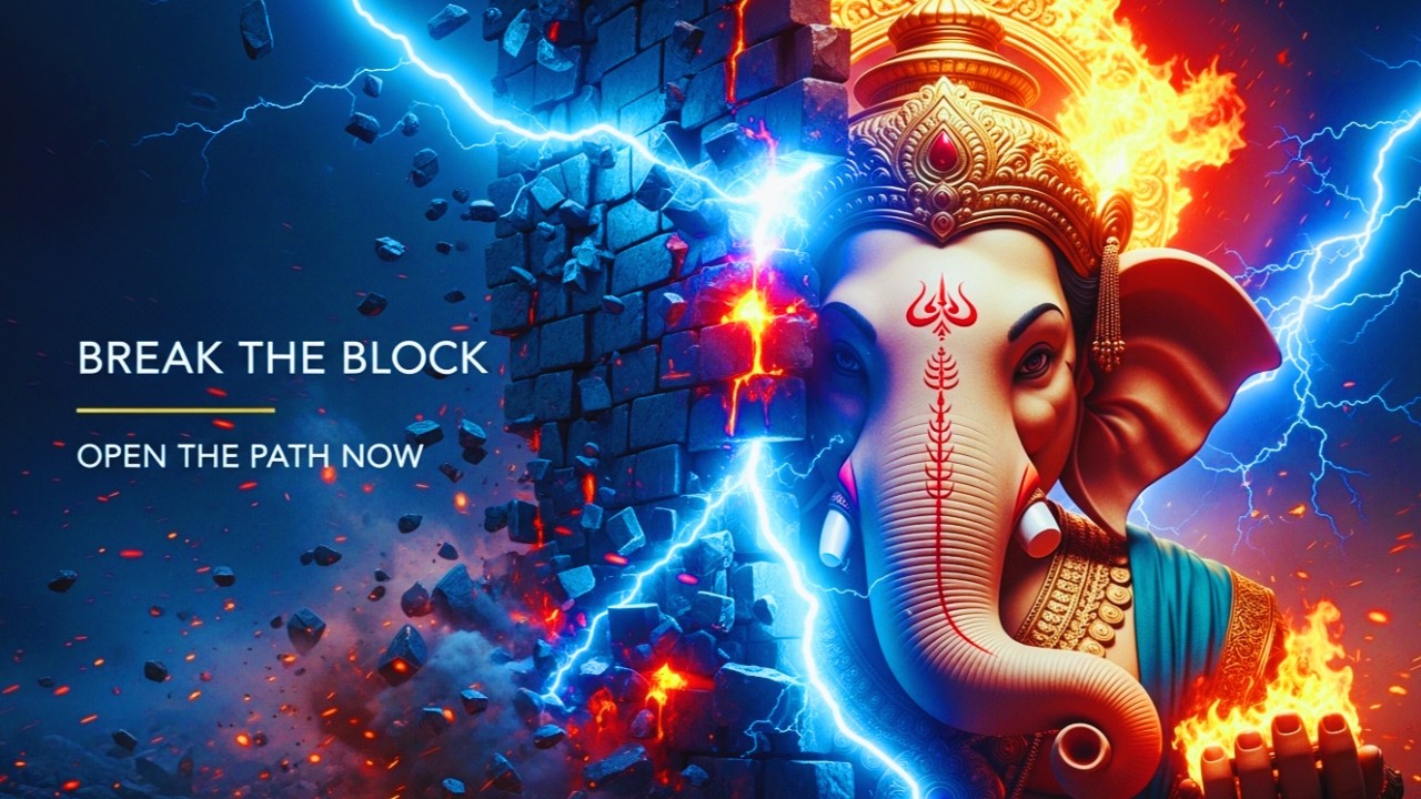 Feeling Blocked? Powerful Ganesha Chant 🧱⚡ Vakratunda Mahakaya to Remove Obstacles 🐘✨
