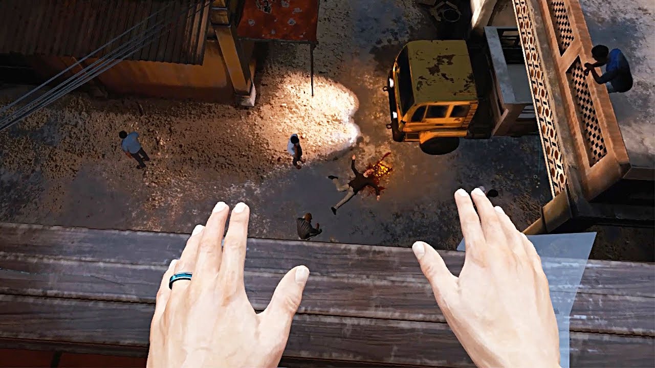 I SWEAR HE TRIPPED! Awesome JAMES BOND VR GAME - Defector