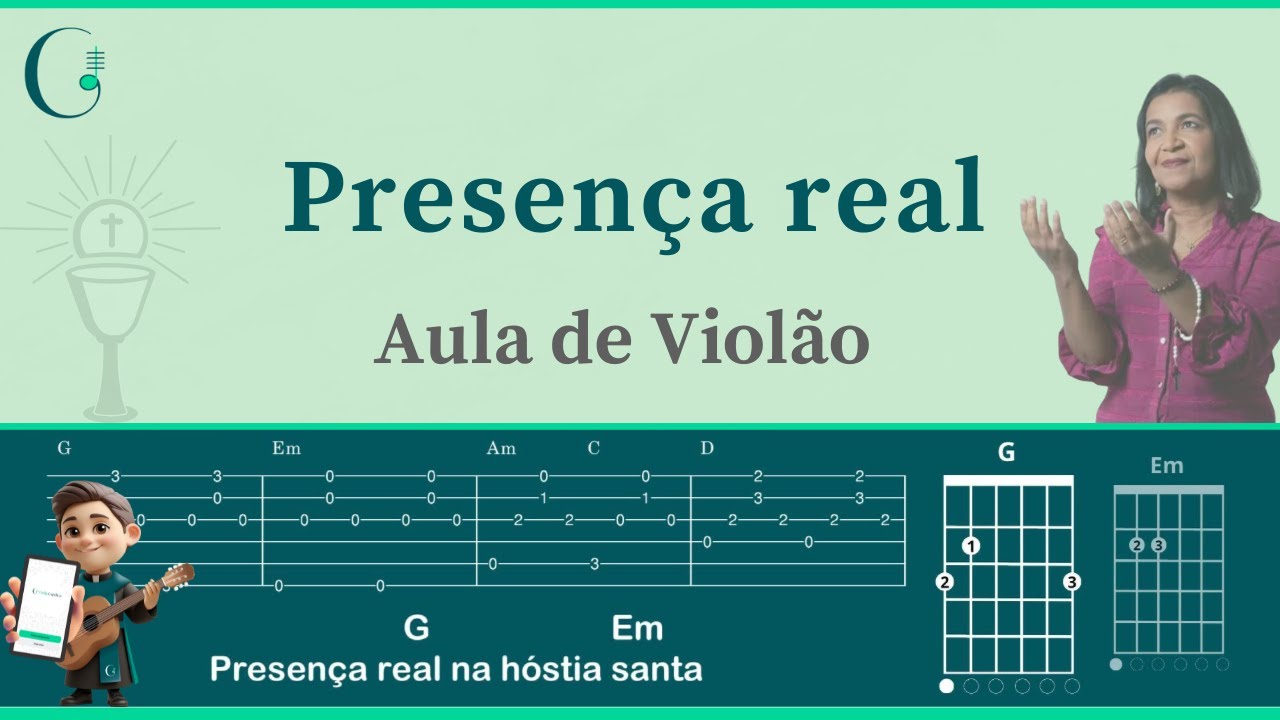 PRESENÇA REAL - Sallete Ferreira - CANTO DE COMUNHÃO (como tocar no violão)
