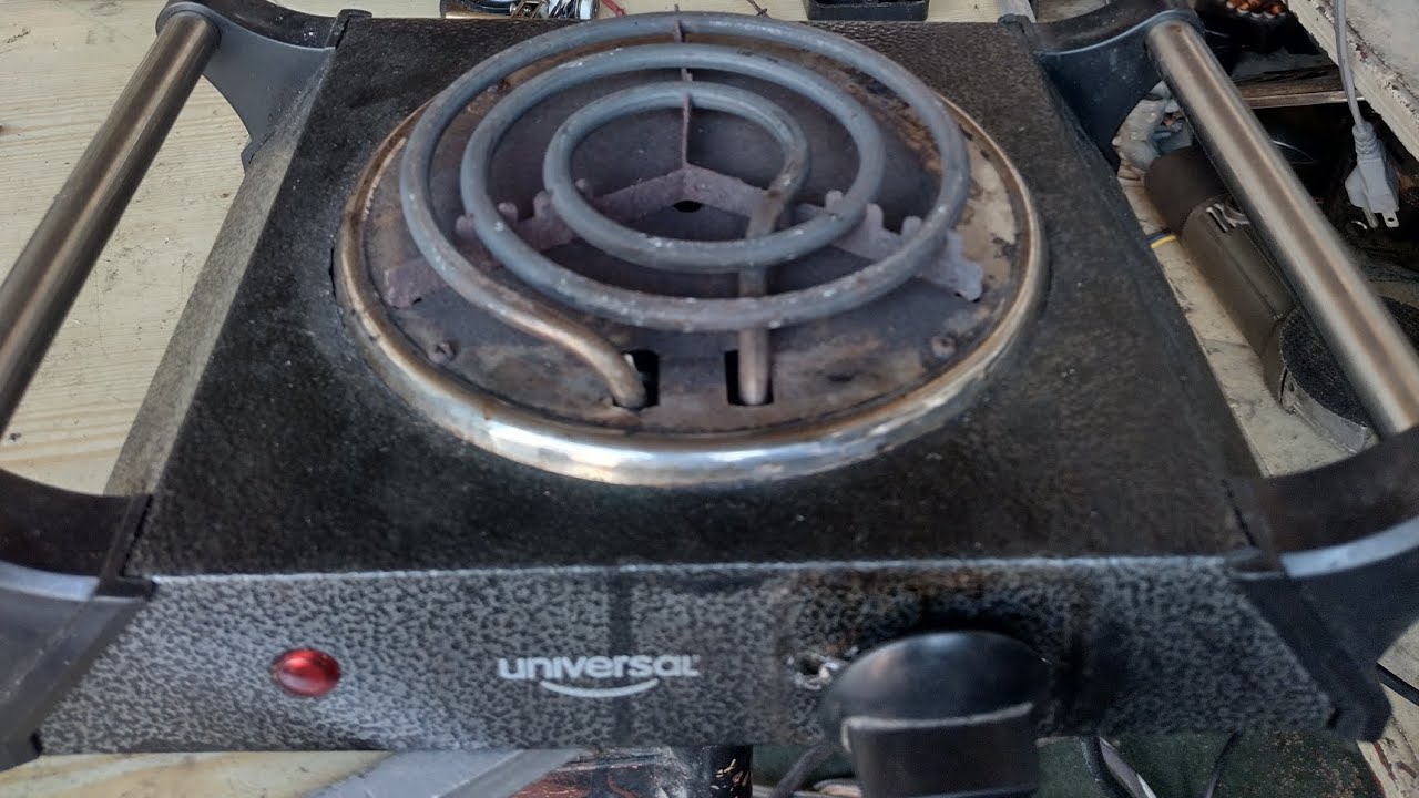 Cómo reparar una cosina electrica, marca universal facil en casa 