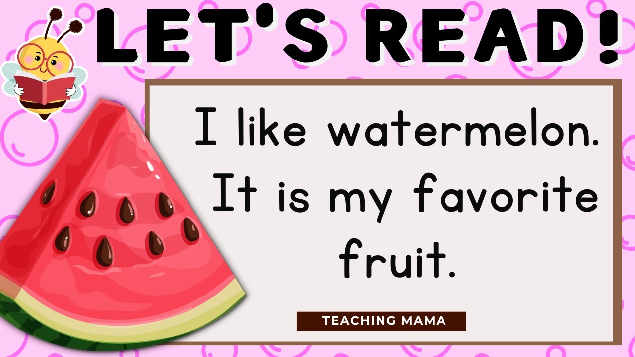 LET'S READ! | PRACTICE READING ENGLISH | Grade 1 and Grade 2 Reading | Teaching Mama
