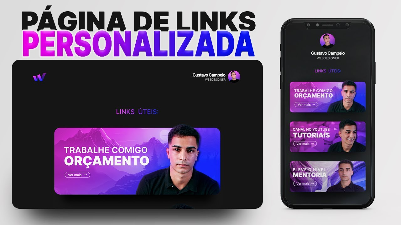 Como criar Pagina de Links no WordPress Elementor | Estilo Página Linktree