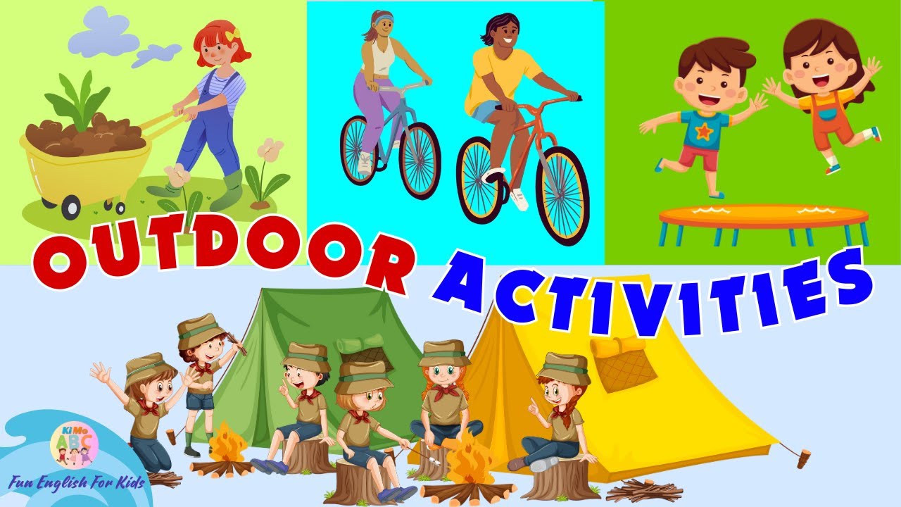 Kids vocabulary - Outdoor Activities - Fun English for Kids