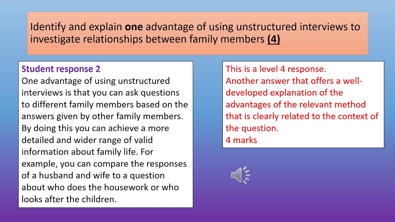 AQA GCSE Sociology model answers and exam feedback