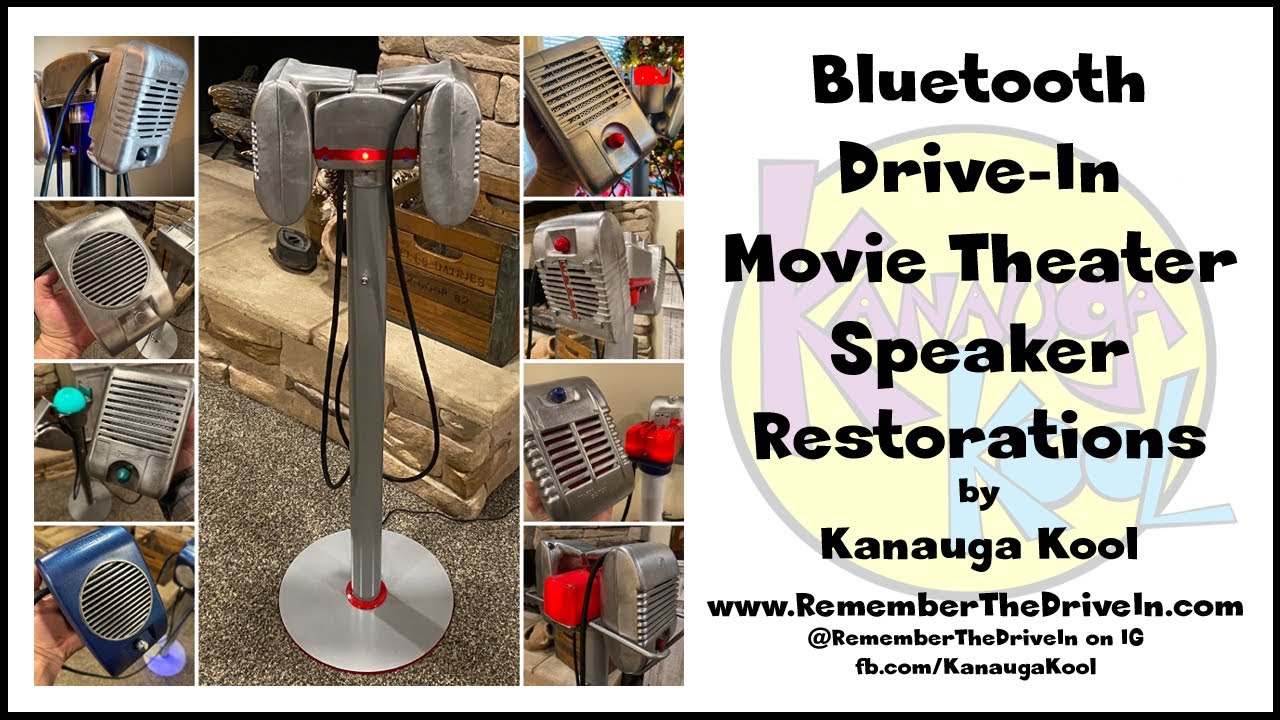 Bluetooth Drive-In Movie Speaker Restorations - Eprad, Simplex, Ballantyne, Projected Sound & More!
