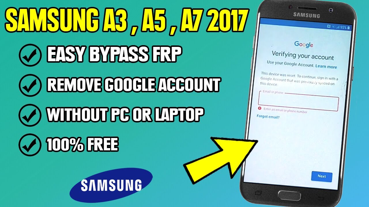 Samsung A5 (2017) Обход Frp | Снять блокировку аккаунта Google без ПК