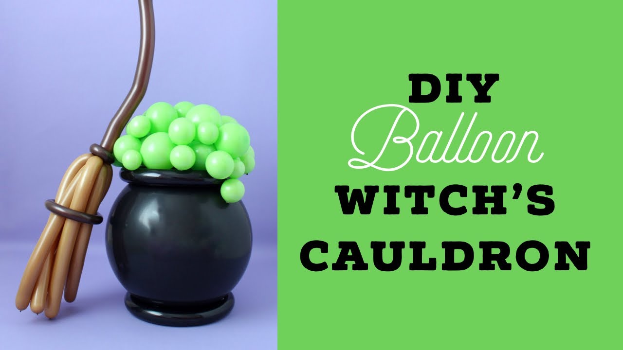 DIY Balloon Witch’s Cauldron