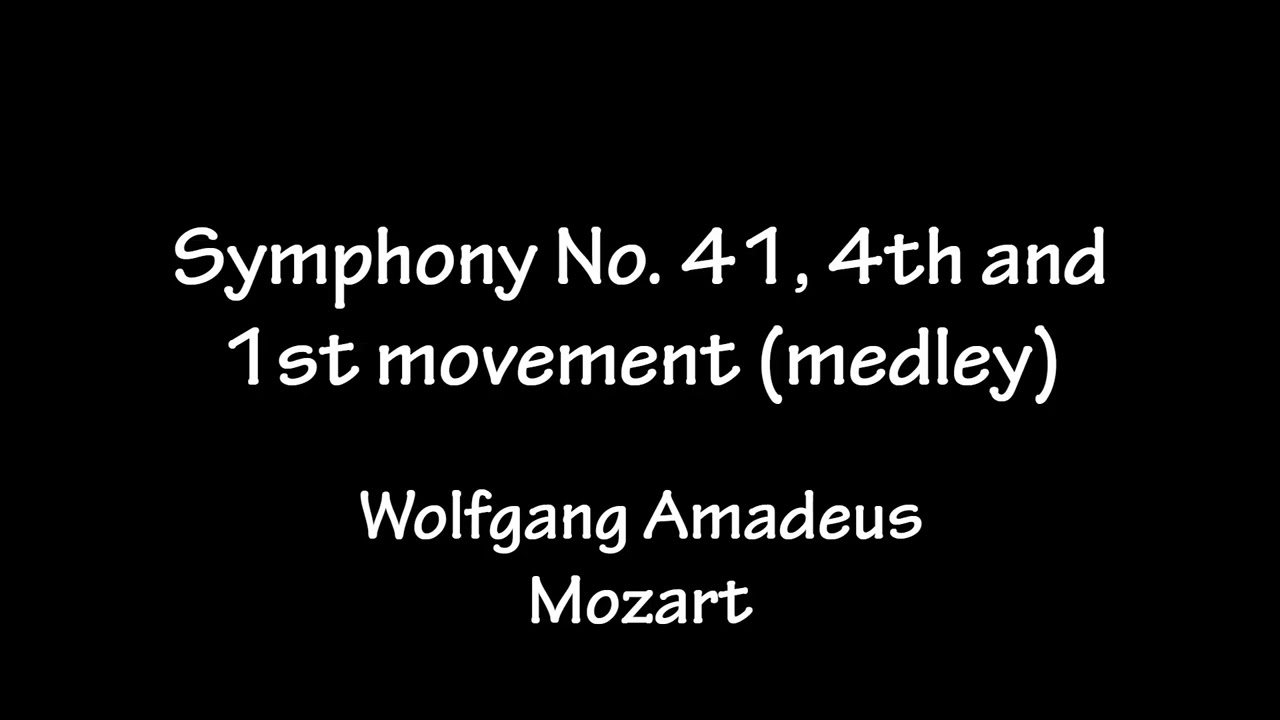 BEMC: Symphony No. 41, 4th and 1st movement (medley) by W.A. Mozart