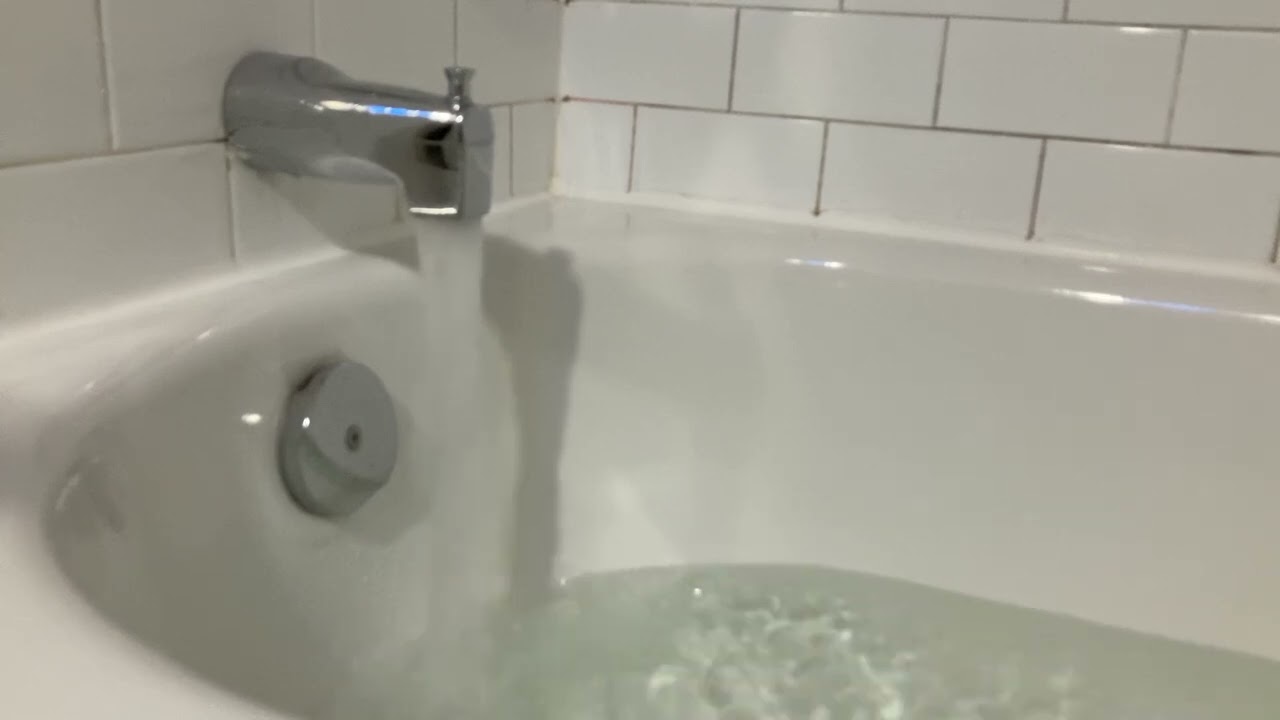 Bathtub Filling ASMR // Full Pressure Fill in a 6 Hour Loop