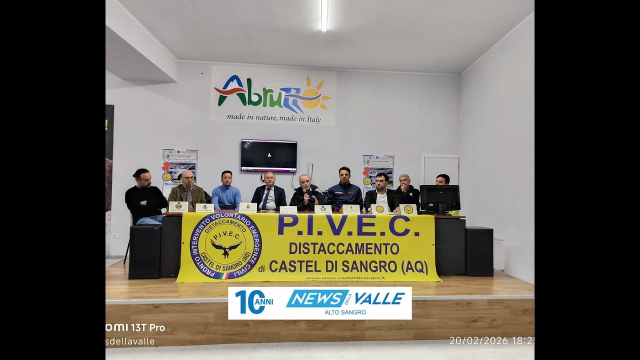 Consegna mezzo Protezione Civile Pivec Castel Di Sangro
