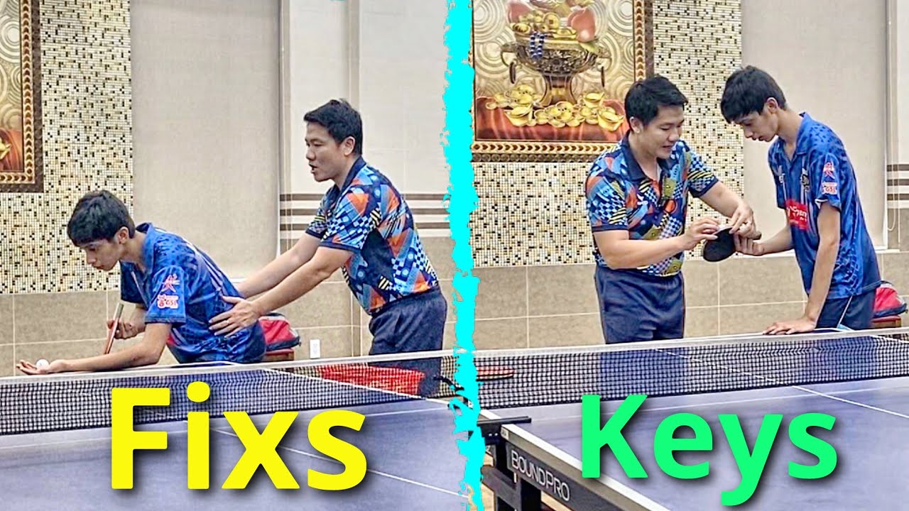 Ti Long adjusts the Forehand Pendulum serving technique for professional Indian state level athletes