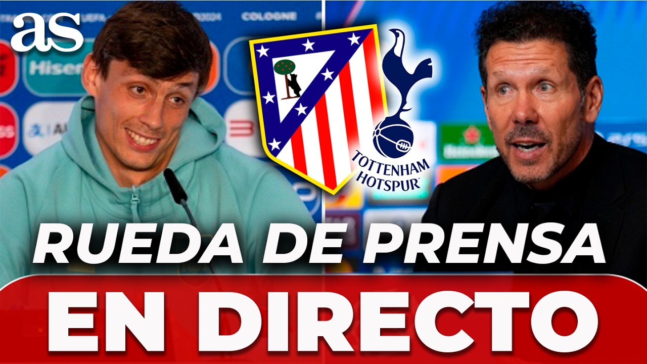 SIMEONE y TUDOR , EN DIRECTO | RUEDA DE PRENSA HOY tras el ATLÉTICO MADRID vs. TOTTENHAM HOTSPUR