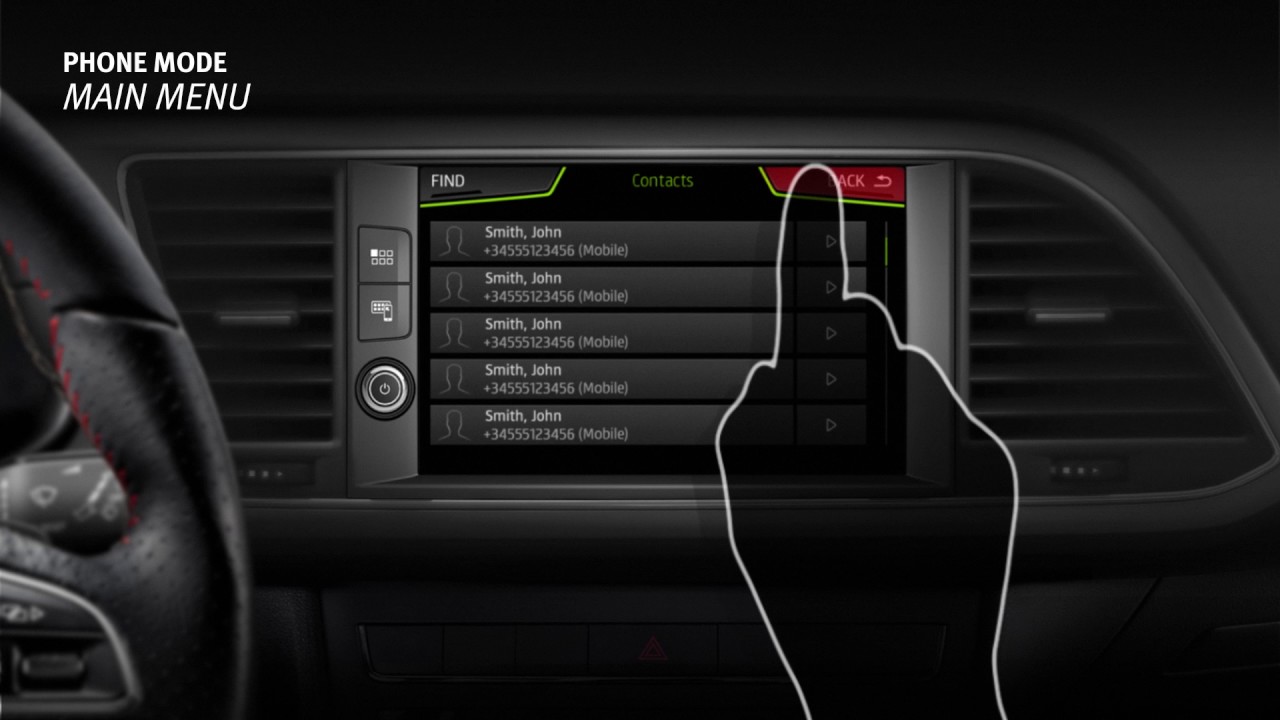 Phone Tutorial: Infotainment System SEAT LEON 2018 | SEAT