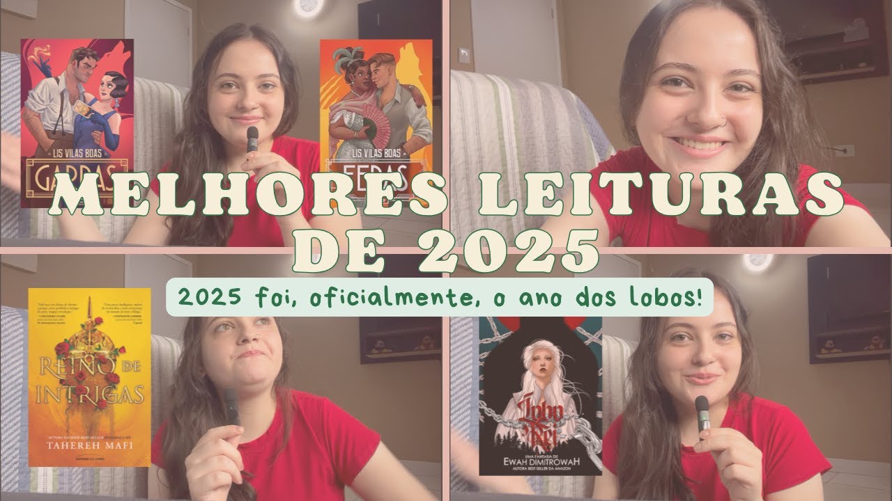 AS MINHAS 5 MELHORES LEITURAS DE 2025 + UM LIVRO BÔNUS - Muita romantasia com lobos! | Julia Vargas
