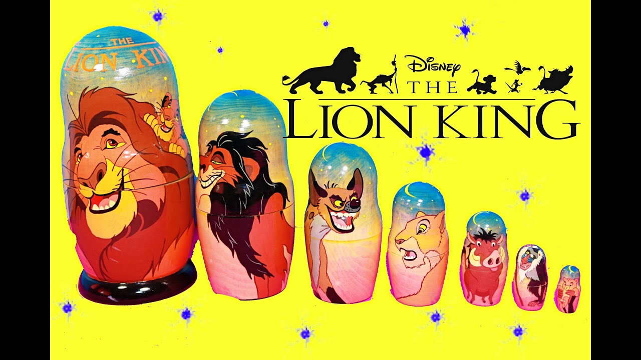 The LION KING Lion Guard SURPIRSE Nesting Russian Dolls