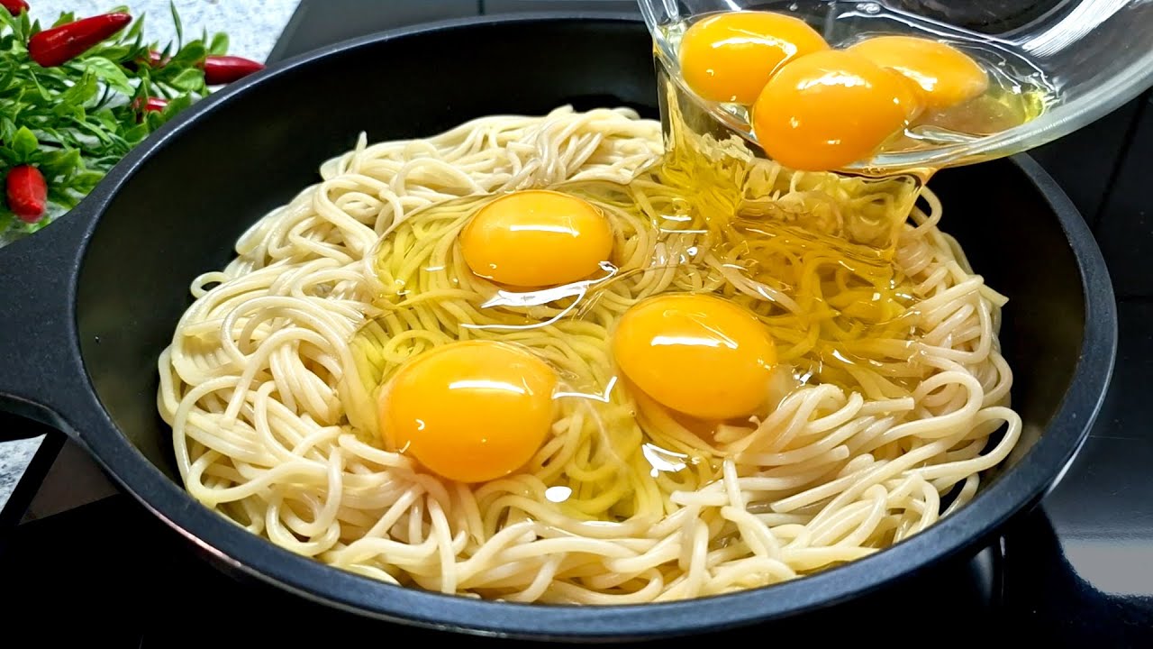 Так пожарьте спагетти и яйца, и результат будет вкусным! Так вкусно я еще не готовила!